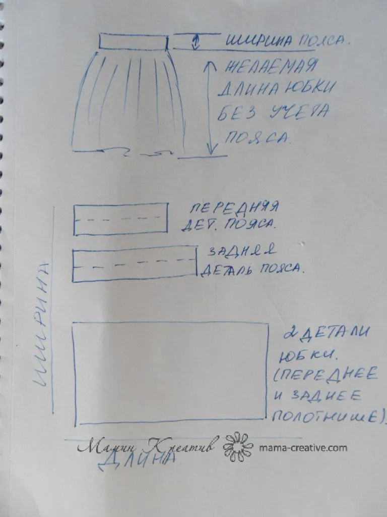 Пишна спідниця-Тетянка на підкладки без викрійки, на поясі з шлевками, мамин креатив (одяг) Пишна спідниця-Тетянка на підкладки без викрійки, на поясі з шлевками, мамин креатив