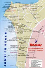 Детальна карта Паттайя, Тайланд (Тайланд) Детальна карта Паттайя, Тайланд
