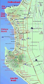 Детальна карта Паттайя, Тайланд (Паттайя) Детальна карта Паттайя, Тайланд