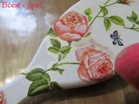 Подарунок своїми руками гребінець (декупаж), всім