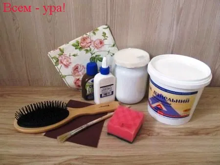 Подарунок своїми руками гребінець (декупаж), всім