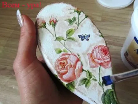 Подарунок своїми руками гребінець (декупаж), всім