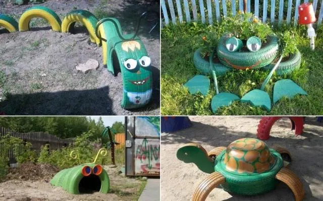 Вироби з шин своїми руками для саду та городу, картинки і фото (руками) Вироби з шин своїми руками для саду та городу, картинки і фото