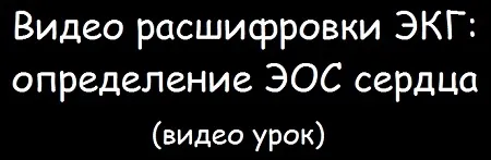 Поняття про електричну позиції серця (позиції) Поняття про електричну позиції серця