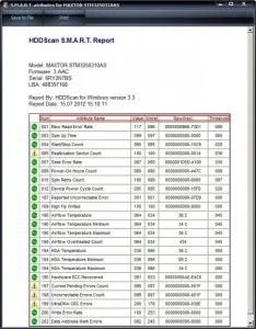 Перевірка стану жорсткого диска з hddscan (hddscan) Перевірка стану жорсткого диска з hddscan