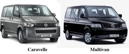 Чим відрізняються автомобілі volkswagen caravelle і multivan, в чому різниця (автомобілі) Чим відрізняються автомобілі volkswagen caravelle і multivan, в чому різниця