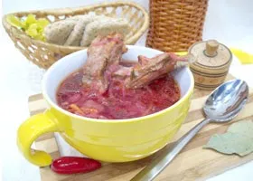 Рецепт червоний борщ без капусти (рецепт) Рецепт червоний борщ без капусти