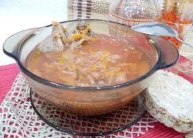 Рецепт червоний борщ без капусти (натріть крупній тертці) Рецепт червоний борщ без капусти