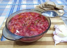 Рецепт червоний борщ без капусти (червоний борщ) Рецепт червоний борщ без капусти