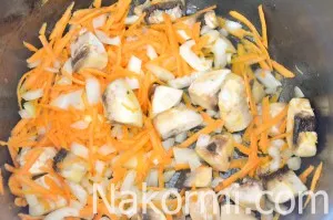 Різотто з куркою і грибами в мультиварці рецепт з фото