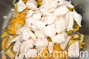 Різотто з куркою і грибами в мультиварці рецепт з фото