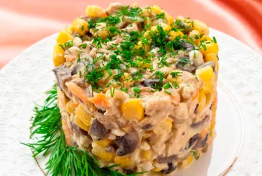 Рецепти салатів з грибами печерицями та куркою (грибами) Рецепти салатів з грибами печерицями та куркою