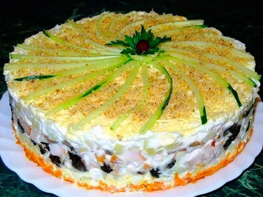 Рецепти салатів з грибами печерицями та куркою (рецепти) Рецепти салатів з грибами печерицями та куркою