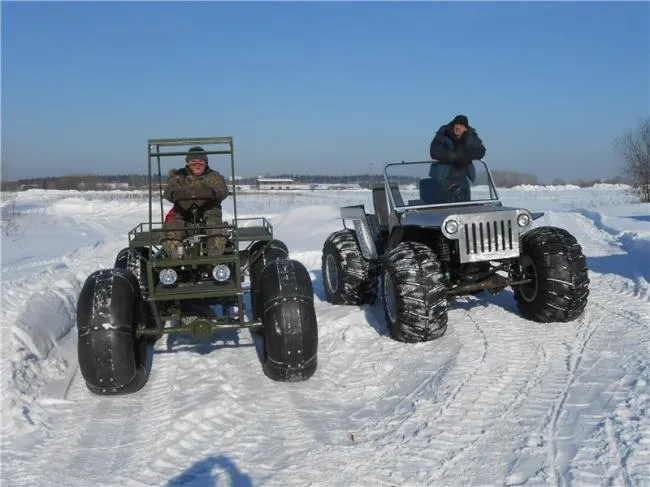 Саморобний цельнорамний всюдихід на підвісці чебока