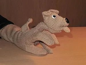 Собачка на руку з рукавичок своїми руками - ярмарок майстрів - ручна робота, handmade (іграшка з рукавичок) Собачка на руку з рукавичок своїми руками - ярмарок майстрів - ручна робота, handmade