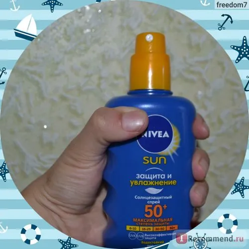 Сонцезахисний спрей nivea sun spf50 захист і зволоження - «☀ сонцезахисний крем або спрей, що (спрей) Сонцезахисний спрей nivea sun spf50 захист і зволоження - «☀ сонцезахисний крем або спрей, що