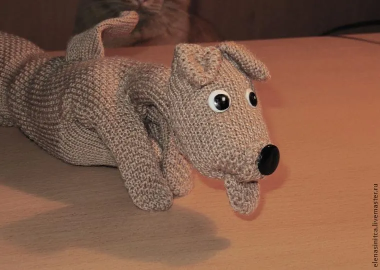 Собачка на руку з рукавичок своїми руками - ярмарок майстрів - ручна робота, handmade (один одного невивернутие) Собачка на руку з рукавичок своїми руками - ярмарок майстрів - ручна робота, handmade