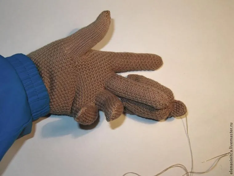 Собачка на руку з рукавичок своїми руками - ярмарок майстрів - ручна робота, handmade (рукавичок) Собачка на руку з рукавичок своїми руками - ярмарок майстрів - ручна робота, handmade
