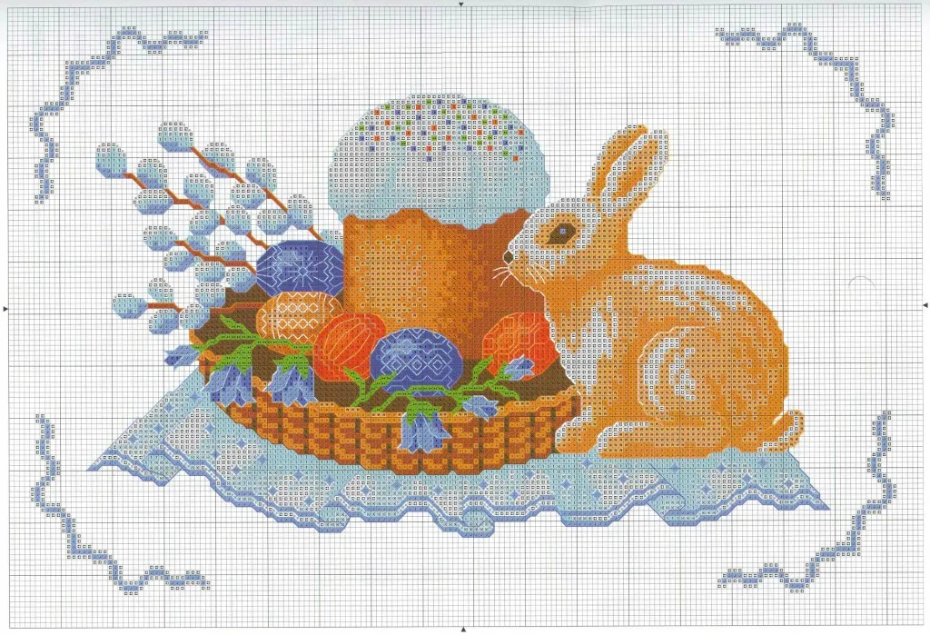 Схеми для вишивання - зайка, кролик, блог домогосподарки (кролик) Схеми для вишивання - зайка, кролик, блог домогосподарки