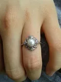 Весільні кільця з кольоровими каменями, необробленим каменем, без каменю або з перлами - фото (весільні) Весільні кільця з кольоровими каменями, необробленим каменем, без каменю або з перлами - фото