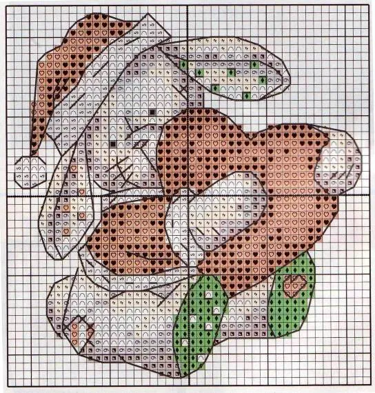 Схеми для вишивання - зайка, кролик, блог домогосподарки (зайка) Схеми для вишивання - зайка, кролик, блог домогосподарки