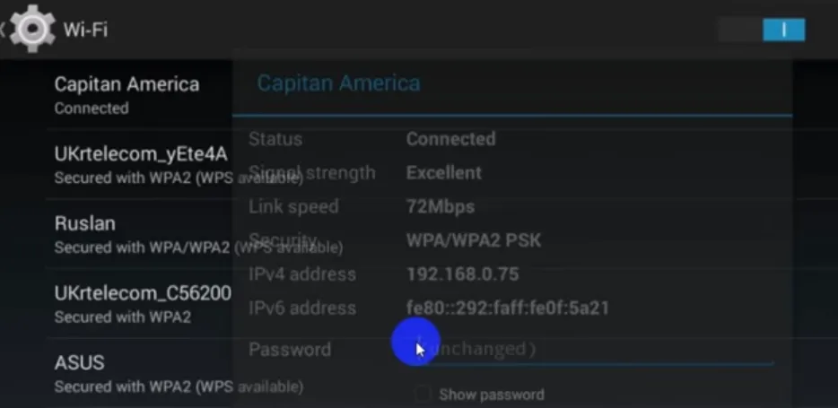 Мобільний телефон не підключається до wifi отримання ip адреси