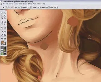 Вчимося малювати відтінок шкіри, corel painter (малювати) Вчимося малювати відтінок шкіри, corel painter