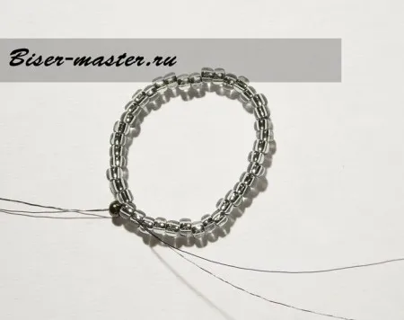 Вчимося обплітають кабошон мозаїкою - бісерні майстер-класи (кабошон) Вчимося обплітають кабошон мозаїкою - бісерні майстер-класи