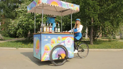 Трицикл гавайське морозиво - bikecoffee мобільні велокофейні (гавайське) Трицикл гавайське морозиво - bikecoffee мобільні велокофейні
