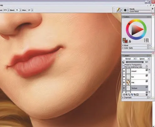 Вчимося малювати відтінок шкіри, corel painter (малювати) Вчимося малювати відтінок шкіри, corel painter