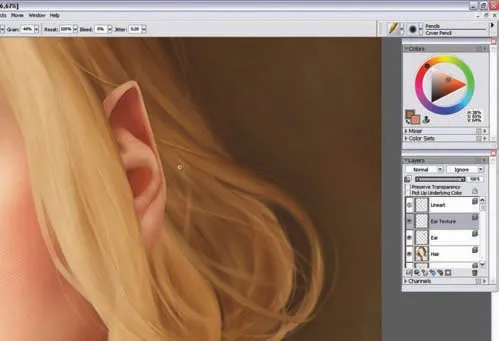 Вчимося малювати відтінок шкіри, corel painter (corel) Вчимося малювати відтінок шкіри, corel painter