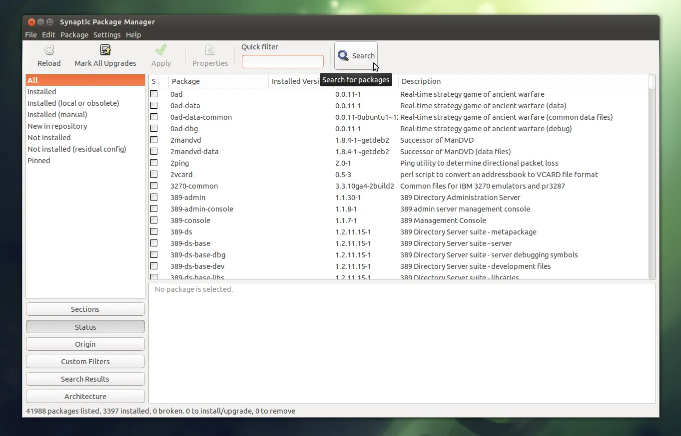 Установка synaptic в ubuntu з підтримкою gtk3 (ubuntu) Установка synaptic в ubuntu з підтримкою gtk3