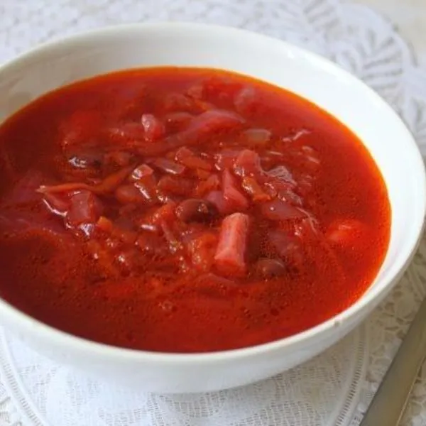 Український борщ зі свіжими помідорами (борщ рецепт) Український борщ зі свіжими помідорами