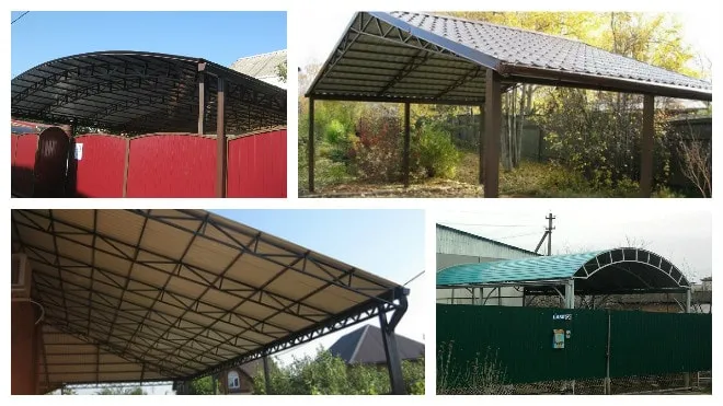 Пристрій навісу з профнастилу секрети і підказки (пристрій) Пристрій навісу з профнастилу секрети і підказки
