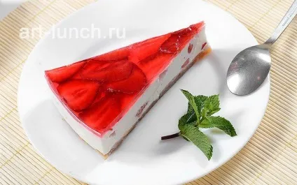 Чізкейк полуничний (без випічки) - покроковий рецепт з фото (рецепти) Чізкейк полуничний (без випічки) - покроковий рецепт з фото