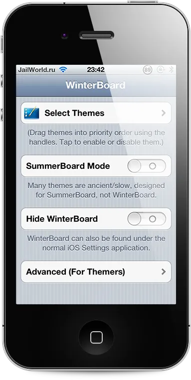 Winterboard - прикраса вашого девайса