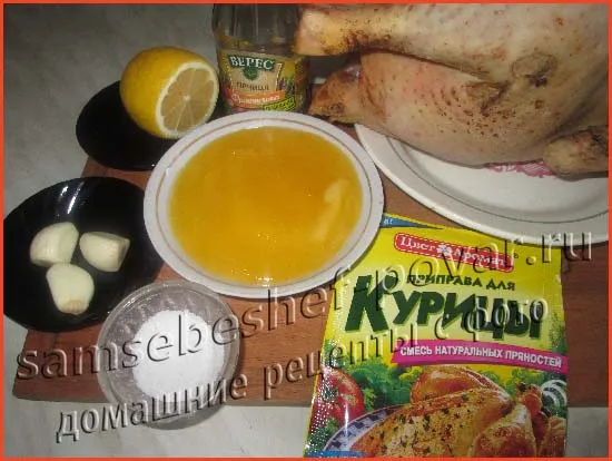 Запечена курка з медом і гірчицею в рукаві (курка в медово-гірчичному маринаді) Запечена курка з медом і гірчицею в рукаві