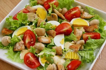 Англійська - салат з куркою і грибами (куркою) Англійська - салат з куркою і грибами