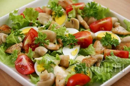 Англійська - салат з куркою і грибами (куркою) Англійська - салат з куркою і грибами