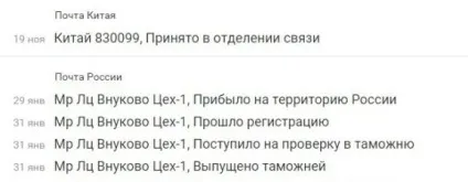 Що робити, якщо у посилки статус - випущено митницею - мр ЛЦ Внуково