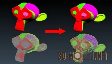 Blender 3d - зменшення полігонів модифікатором «decimate» (розгортка) Blender 3d - зменшення полігонів модифікатором «decimate»