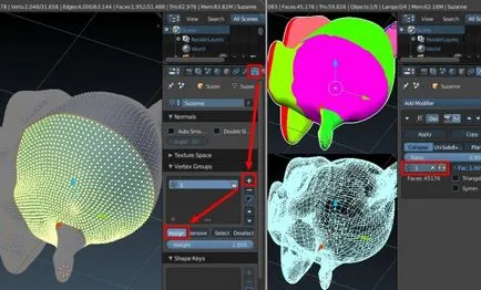 Blender 3d - зменшення полігонів модифікатором «decimate» (subdivide ») Blender 3d - зменшення полігонів модифікатором «decimate»