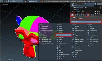 Blender 3d - зменшення полігонів модифікатором «decimate» (модифікатора) Blender 3d - зменшення полігонів модифікатором «decimate»