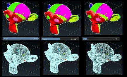 Blender 3d - зменшення полігонів модифікатором «decimate» (можна) Blender 3d - зменшення полігонів модифікатором «decimate»