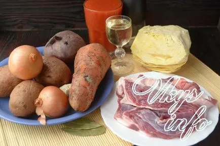 Борщ з яловичиною покроковий рецепт з фото (яловичина) Борщ з яловичиною покроковий рецепт з фото