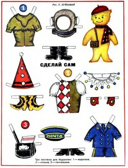 Паперові ляльки для вирізання мого дитинства (паперові) Паперові ляльки для вирізання мого дитинства
