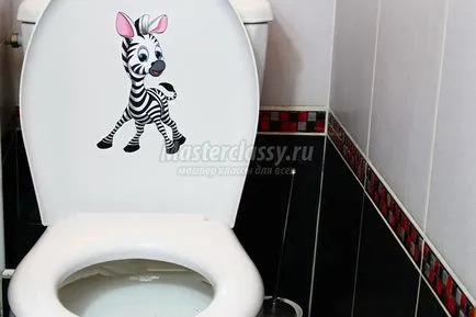 Декупаж кришки унітазу