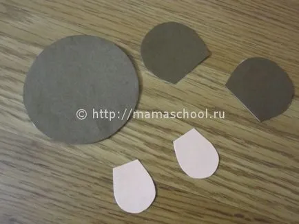 Дитяча саморобка мавпочка з паперу та картону (паперу) Дитяча саморобка мавпочка з паперу та картону