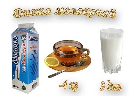 Дієта молокочай, 4 кг, 3 дні (молокочай) Дієта молокочай, 4 кг, 3 дні
