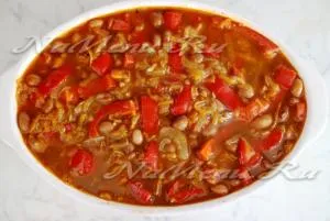 Квасоля, запечена в духовці з овочами рецепт з фото (томатна паста) Квасоля, запечена в духовці з овочами рецепт з фото